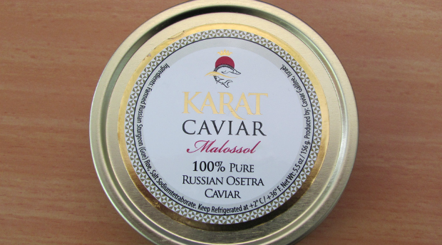 Tinned Israeli caviar ready for export.
