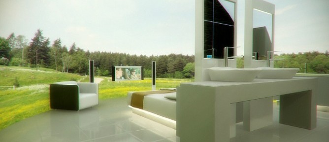Disk In Pro is busy at work on the hotel of the future, where guests can choose personalized virtual surroundings.