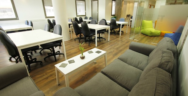 An inviting space for Tel Aviv startups.