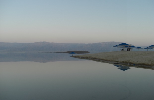 “Day’s End at the Dead Sea” by Denyse Kirsch
