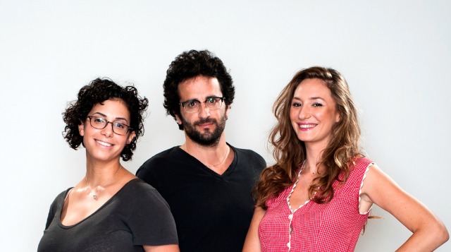 Shir Hanamal founders, from left, Shir Halpern, Roee Hemed and Michal Ansky.