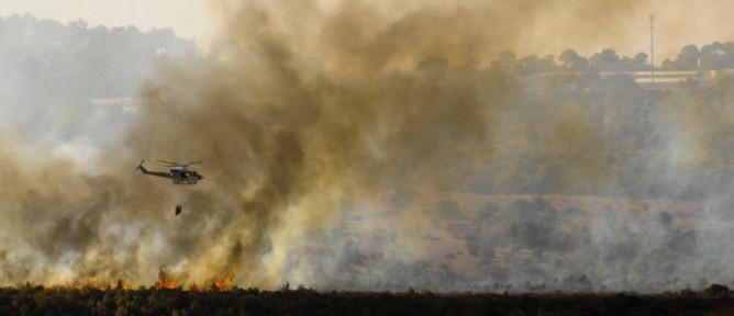The Carmel blaze in 2010 led to the creation of Matash. Photo courtesy of KKL-JNF