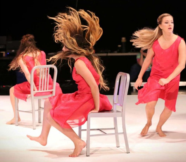 Dancers perform Pulvermacher’s Air & Hair. Photo by Ani Collier