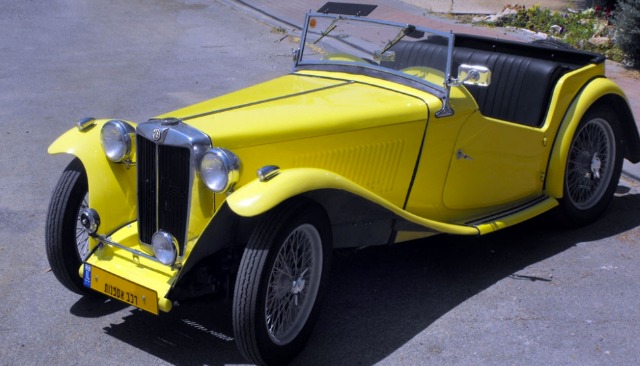An Israeli owns this vintage MG TC.