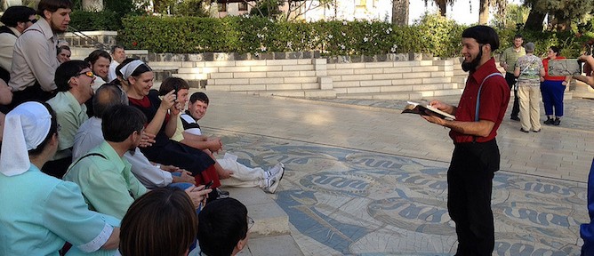 The group touring Christian sites in the Galilee. Photo by Micah Smith