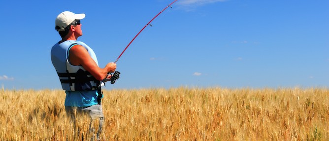 Fishing for food. Image via Shutterstock.com