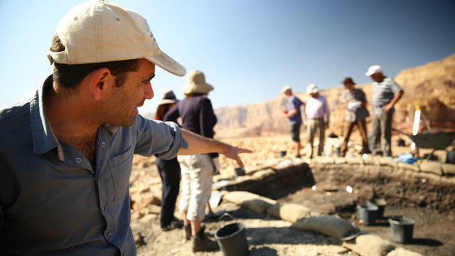Archeologist Erez Ben Yosef directs digs at the Timna site.
